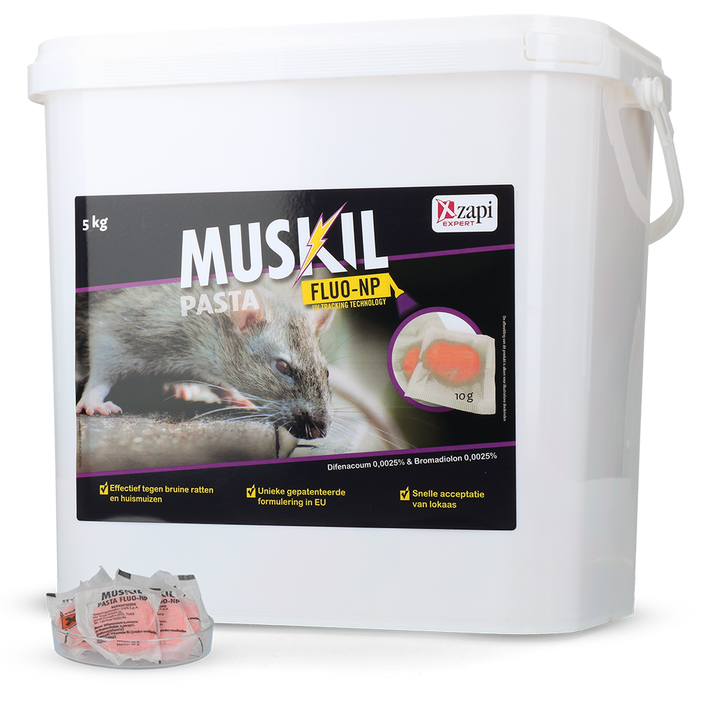 Muskil Pasta Fluo-NP Muskil Pasta FLUO-NP Rat&Muis 5 kg