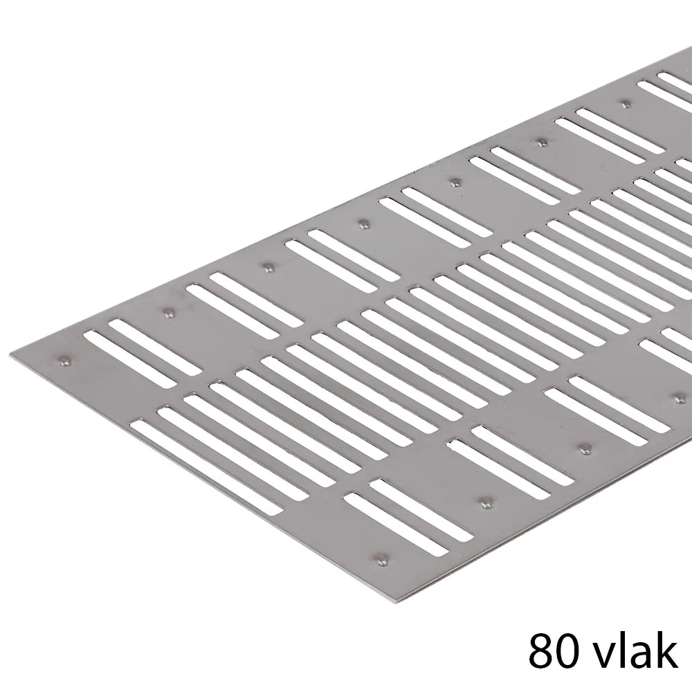 VentiStrip RVS ventilatieprofiel 80V, RVS-304 (1m) NIEUW