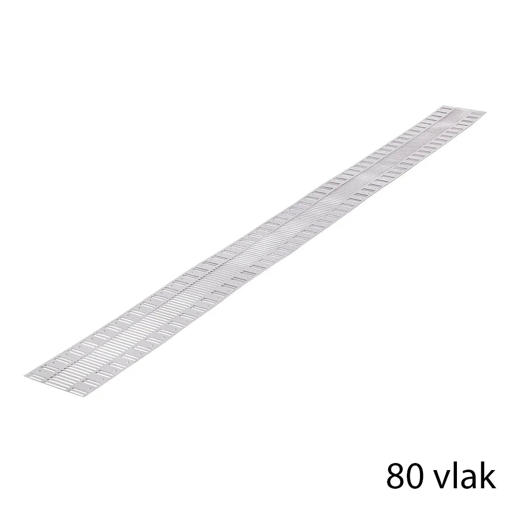 VentiStrip RVS ventilatieprofiel 80V, RVS-304 (1m) NIEUW