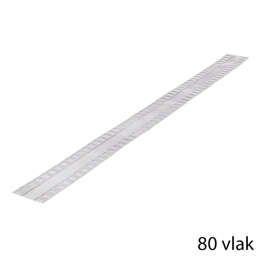 VentiStrip RVS ventilatieprofiel 80V, RVS-304 (1m) NIEUW