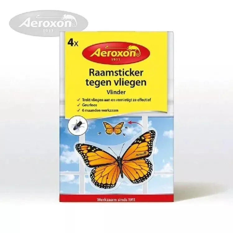 Aeroxon raamsticker tegen vliegen 4st - Dierplagenshop