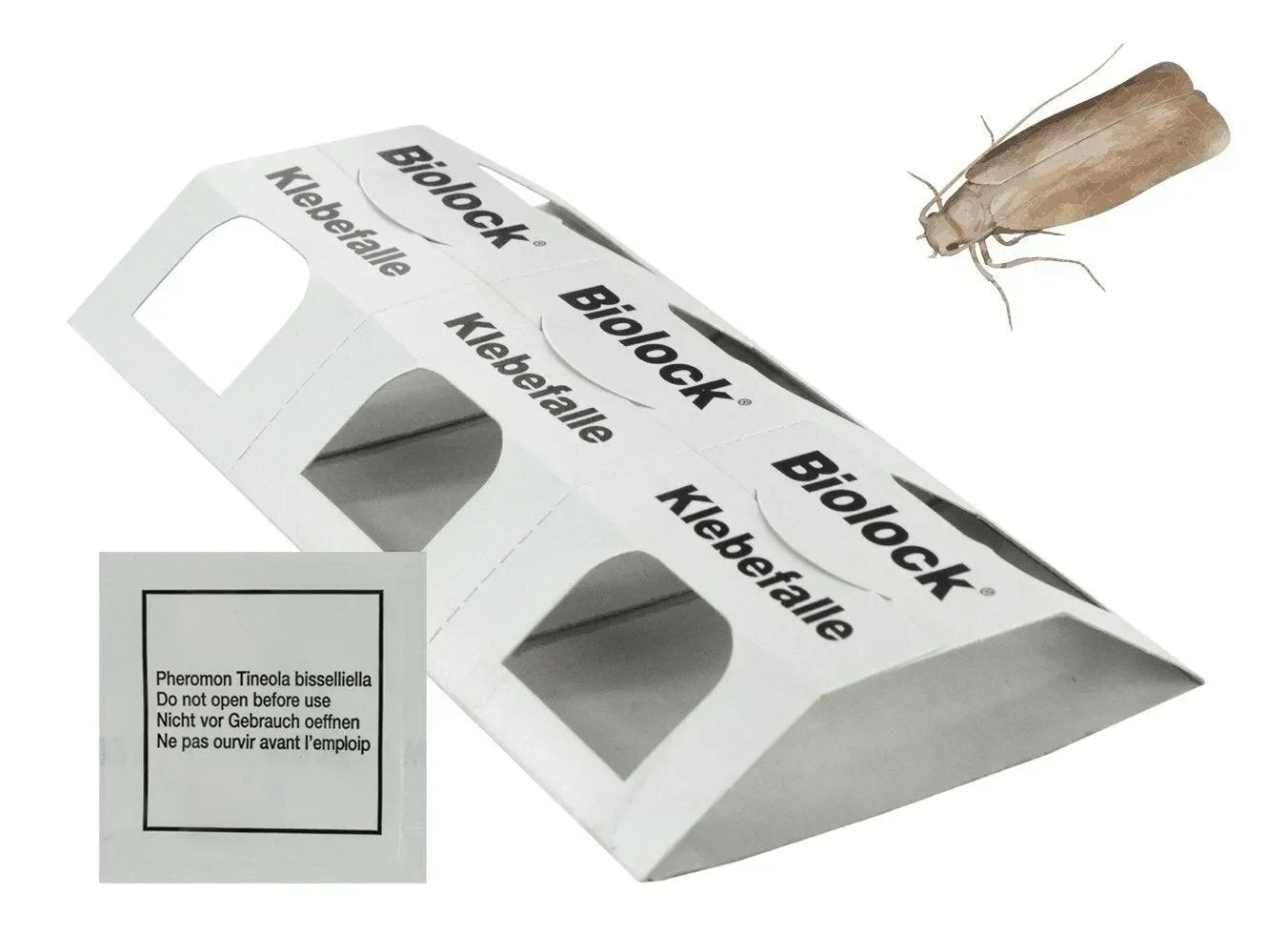Biolock Kleermotval kleefval set van 3 - Dierplagenshop