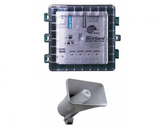 Bird Gard Super Pro PA4 met 1 hoorn luidspr., 12 volt aansl. - Dierplagenshop