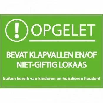 Gevarensticker muis-ratvoerkist - Dierplagenshop