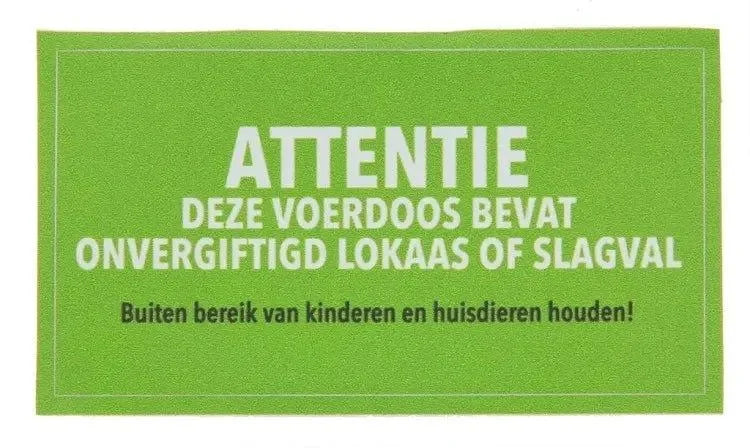 Gevarensticker muis-ratvoerkist - Dierplagenshop