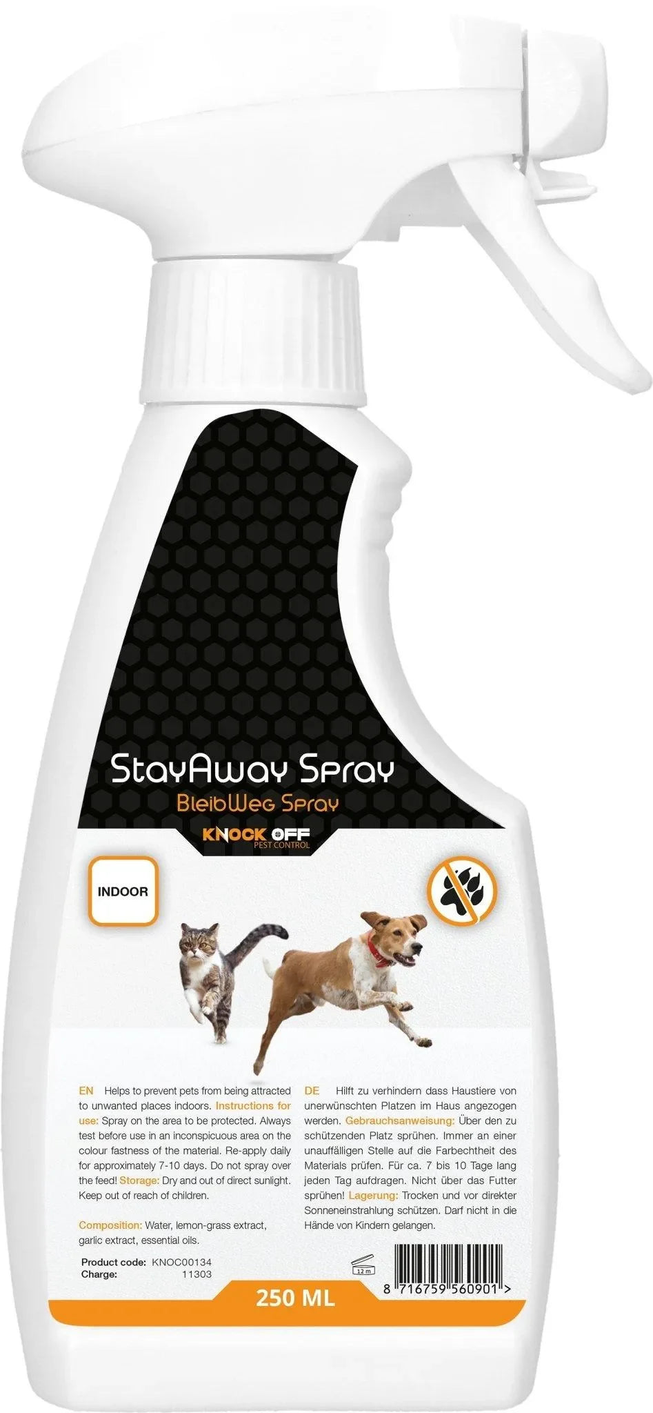 Knock Off BlijfWeg Spray voor binnen - Dierplagenshop