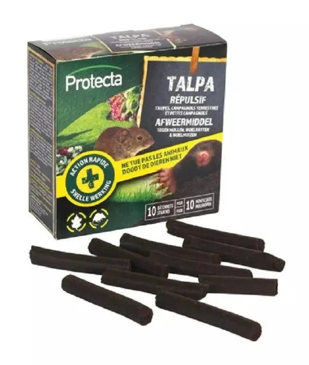 Protecta Talpa afweermiddel Staafjes 10st - Dierplagenshop