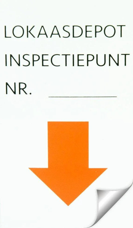 Sticker Inspectiepunt - Dierplagenshop