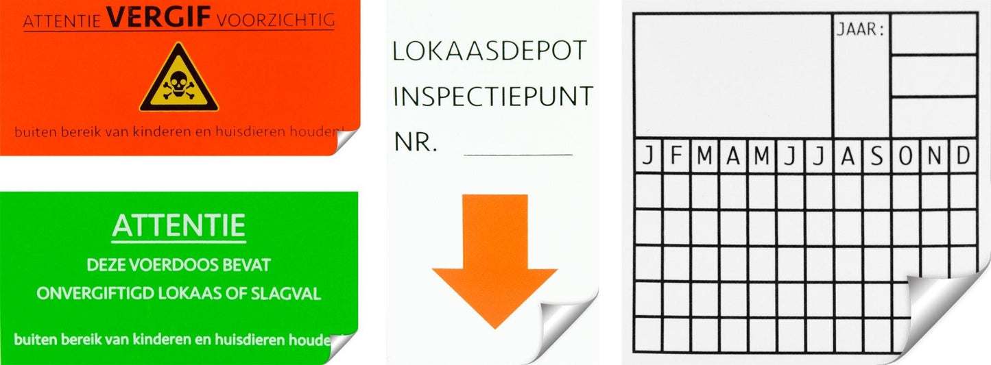 Sticker "Vergif" - Dierplagenshop