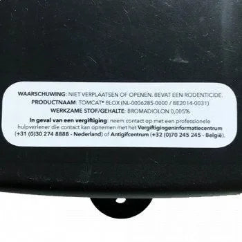 Waarschuwingssticker Sakarat B Graan 90x25mm - Dierplagenshop