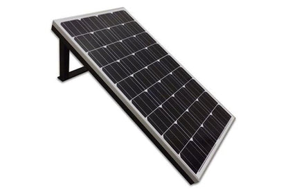 Solar panel with simple stand and controller