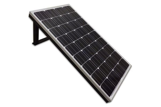 Solar panel with simple stand and controller
