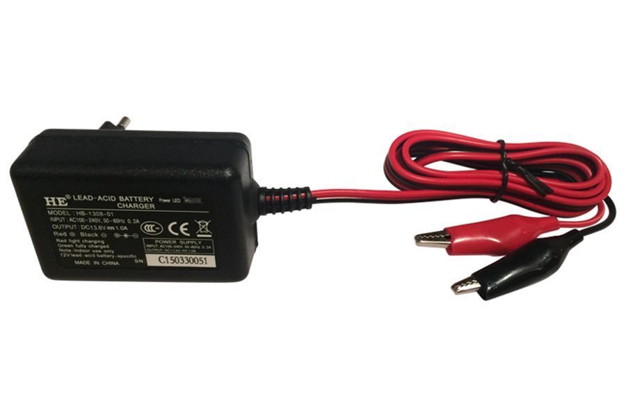 Lader voor accu Scatterbird knalapparaat (12V 3,2Ah)
