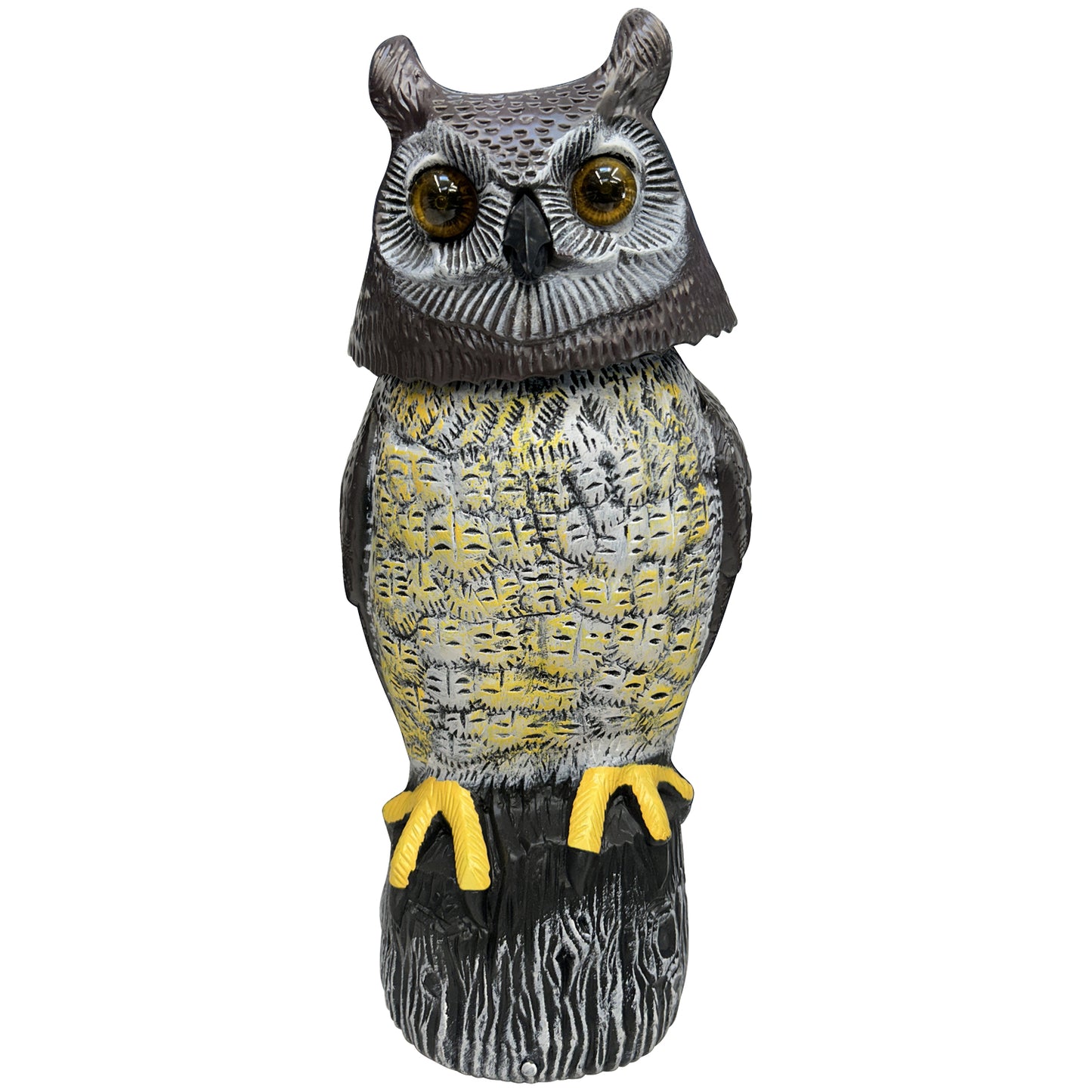 Realistische Uil Vogelverschrikker - Draaiende Kop & Geluid | Dierplagenshop