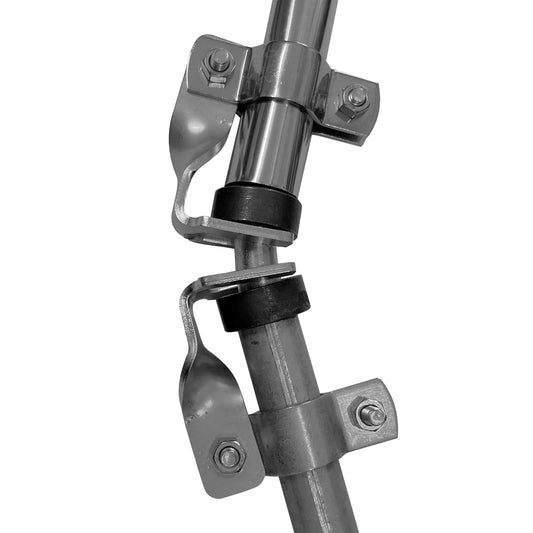 Mast- en voetklem voor 4 meter mast – stevige bevestiging