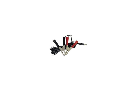 Battery connection cable with battery clamps