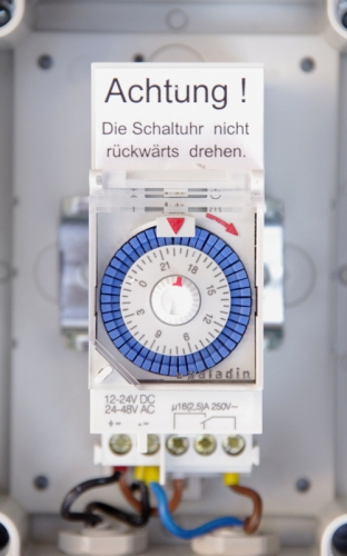 12 Volt Timer t.b.v. geluidstoestellen