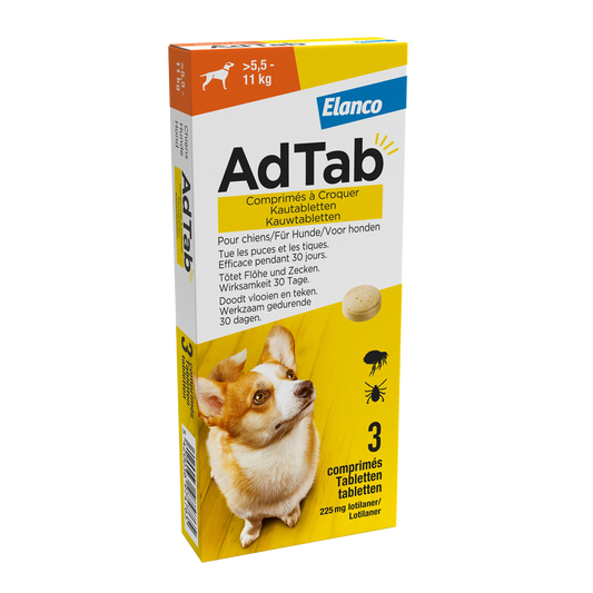 Elanco AdTab kauwtabletten hond (>5,5 - 11 kg)