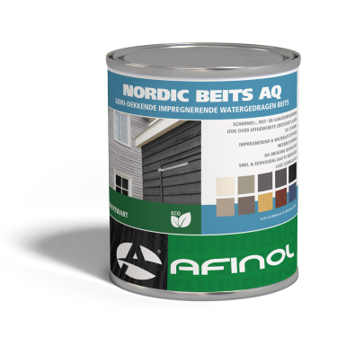 Nordic Beits AQ 5 liter diepzwart - carbolineum vervanger - Dierplagenshop