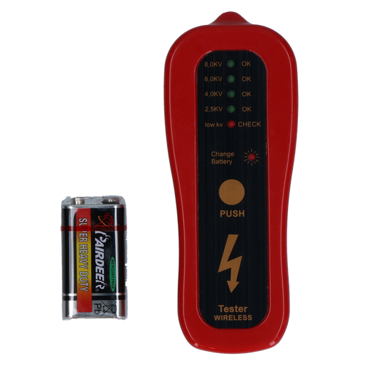 Afrasteringstester met LED-display