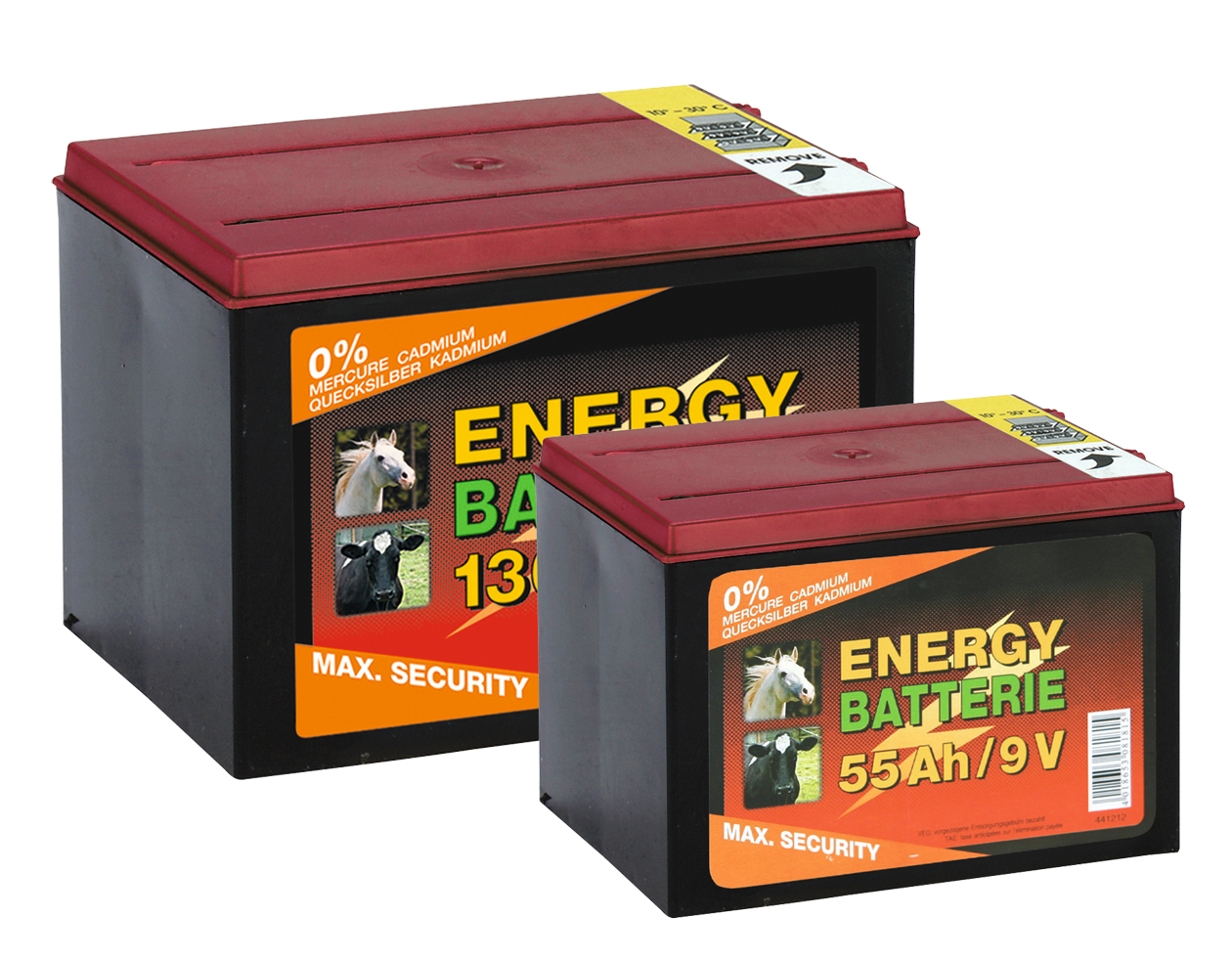 Batterij EG super 9V / 55Ah (H11,5 x L16,5 x B11,2 cm) 55 Ah