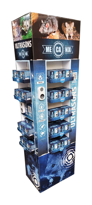 Display Mecanix Ultrasoon gevuld met ultrasone ongedierte verjagers