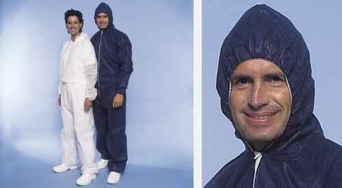 Overall disposable wegwerp blauw XL
