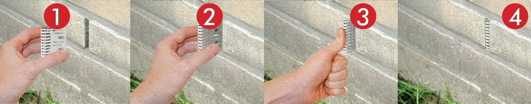 Spouwsafe voegrooster 4cm, 1st