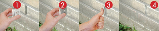 Spouwsafe voegrooster 4cm, 1st