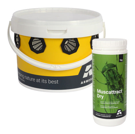 Muscado Trap vliegenval emmer+1kg lokaas