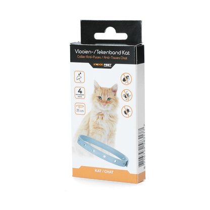 Knock Pestcontrol Vlooien/Tekenband Kat 33 cm NL/FR