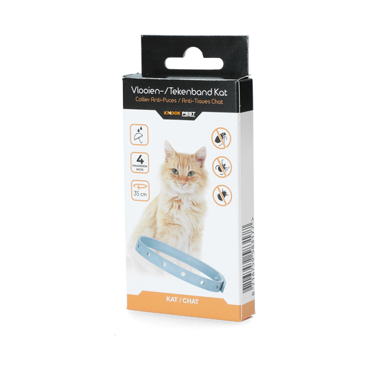 Knock Pestcontrol Vlooien/Tekenband Kat 33 cm NL/FR