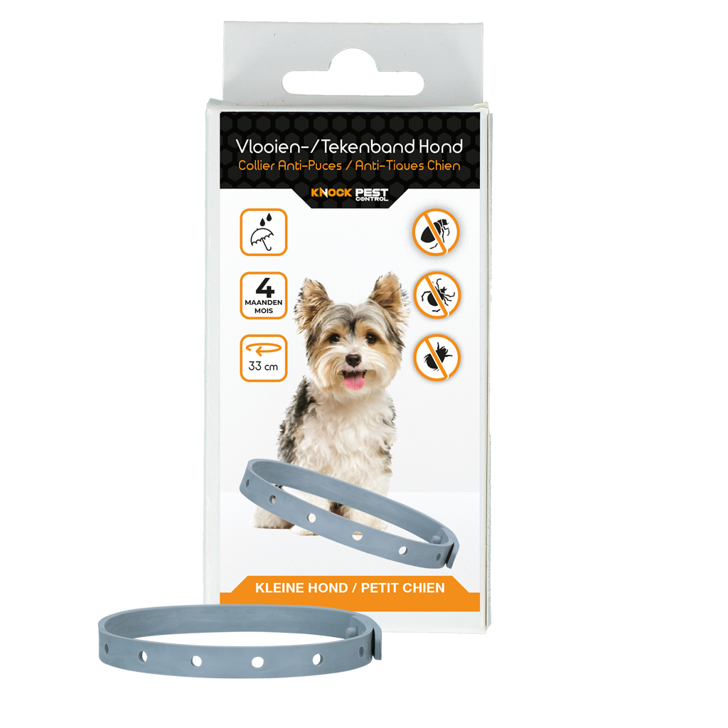 Knock Pestcontrol Vlooien/Tekenband Hond 33 cm NL/FR