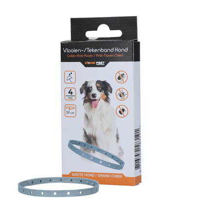 Knock Pestcontrol Vlooien/Tekenband Hond 59 cm NL/FR
