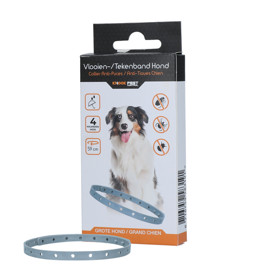 Knock Pestcontrol Vlooien/Tekenband Hond 59 cm NL/FR