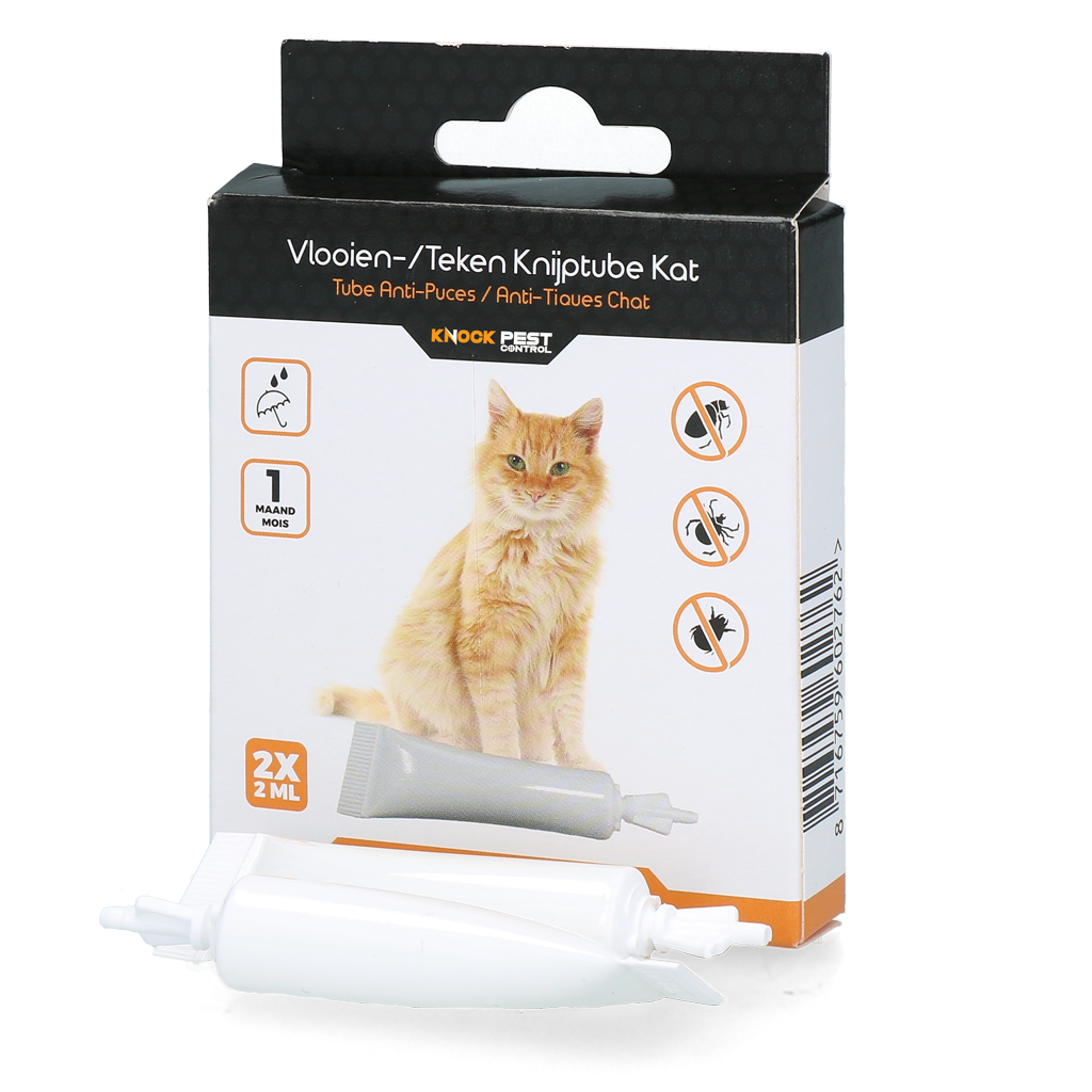 Knock Pestcontrol vlooien-tekenpipet Kat NL/FR