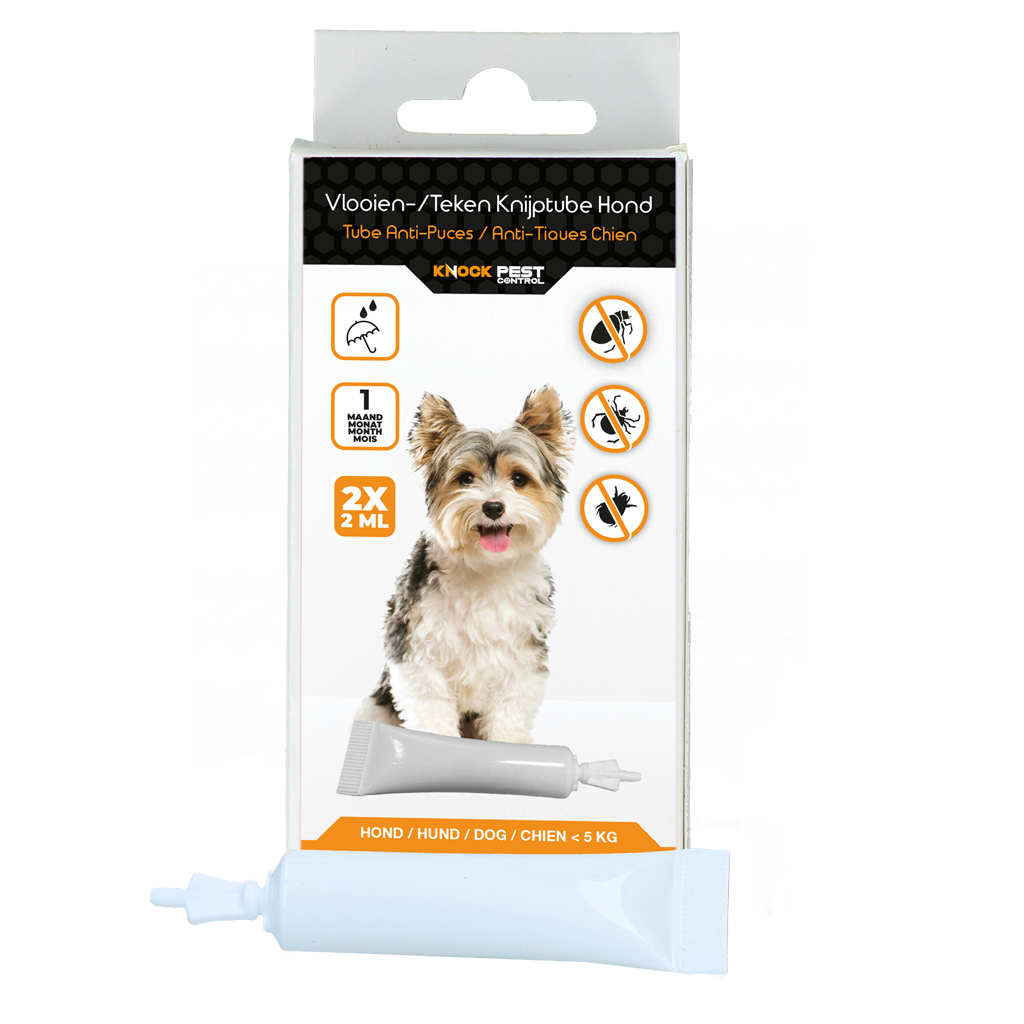 Knock Pestcontrol vlooien-tekenpipet Hond <5 kg