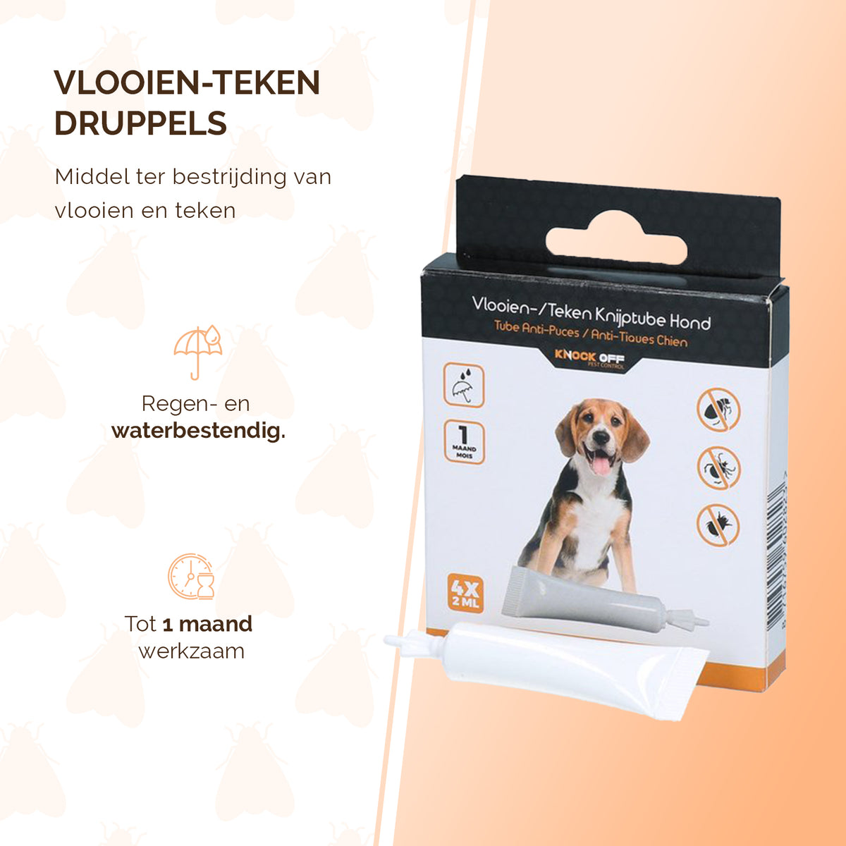 Knock Pestcontrol vlooien-tekenpipet Hond >= 5 kg