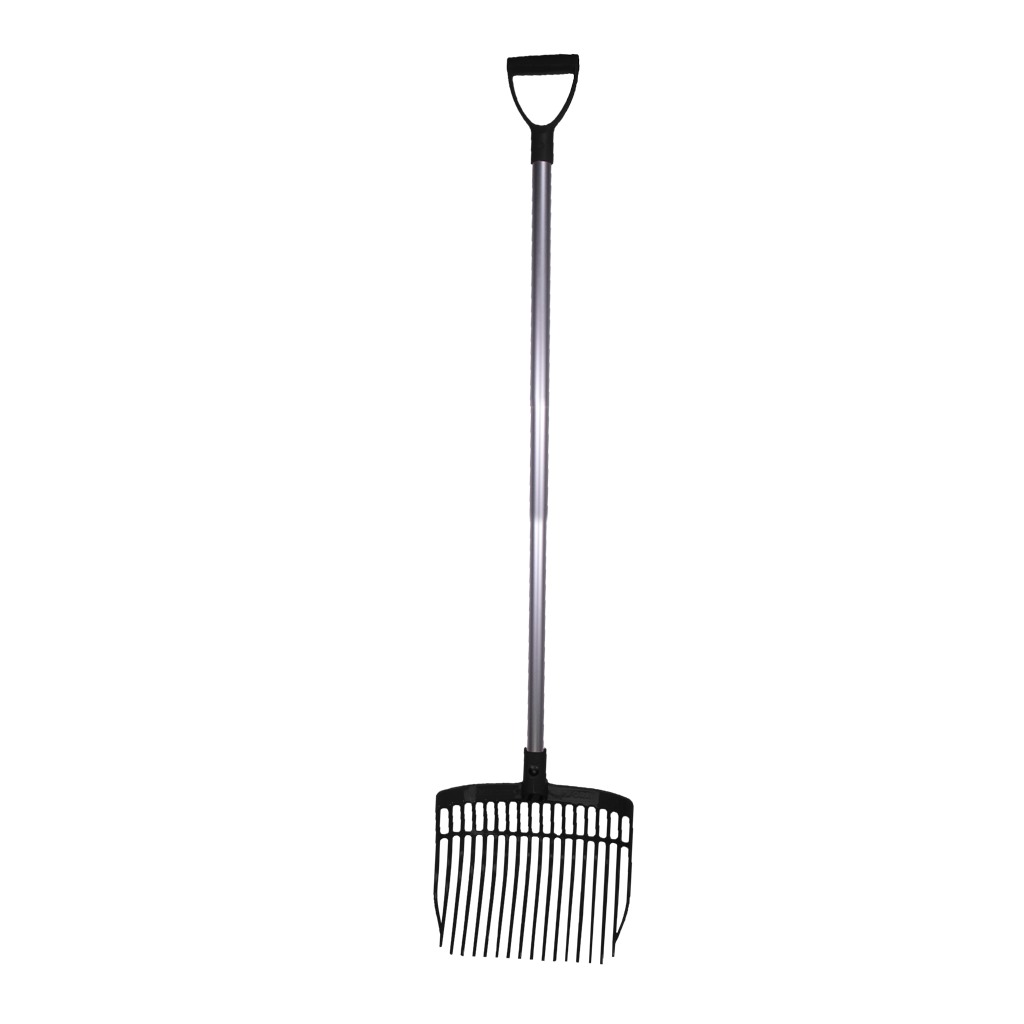 Mestvork Compleet met steel 115 cm Zwart