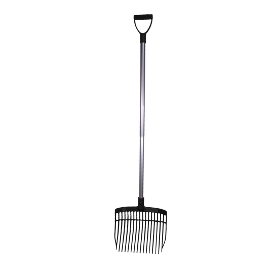 Mestvork Compleet met steel 115 cm Zwart
