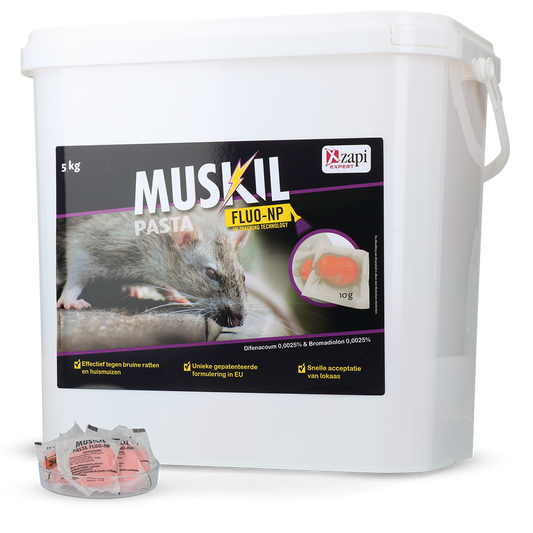 Muskil Pasta Fluo-NP Muskil Pasta FLUO-NP Rat&Muis 5 kg
