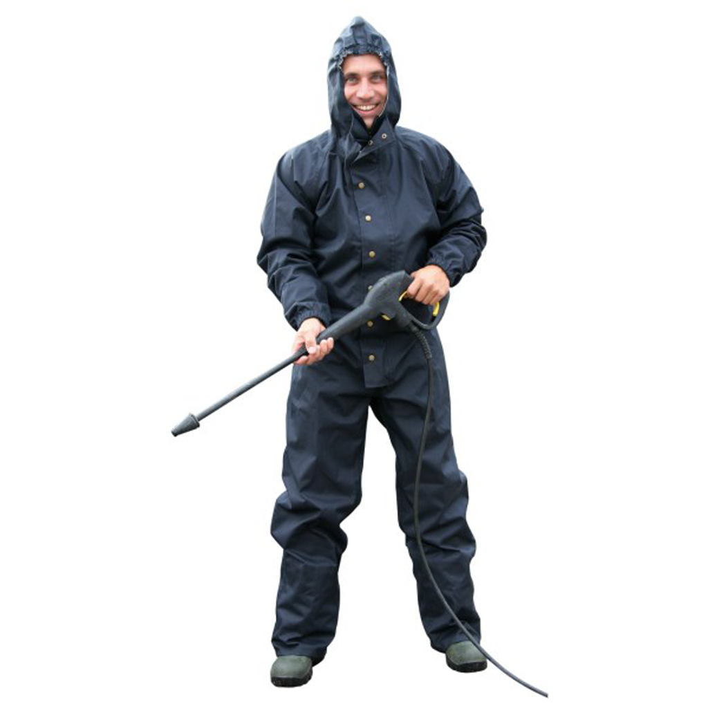 Was- en reinigingsoverall met capuchon XXXL Donkerblauw