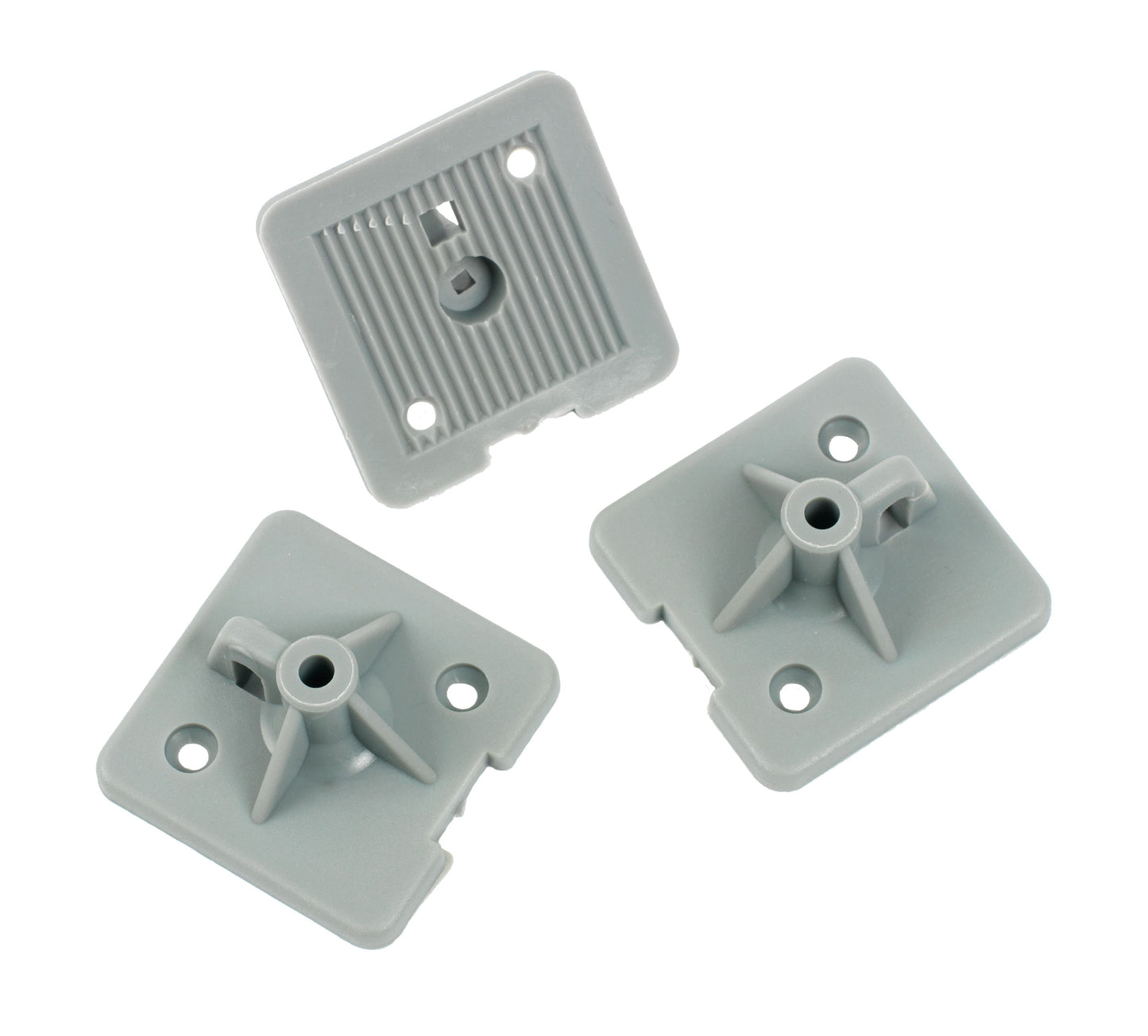 Nylon lijmvoetjes, grijs 100st