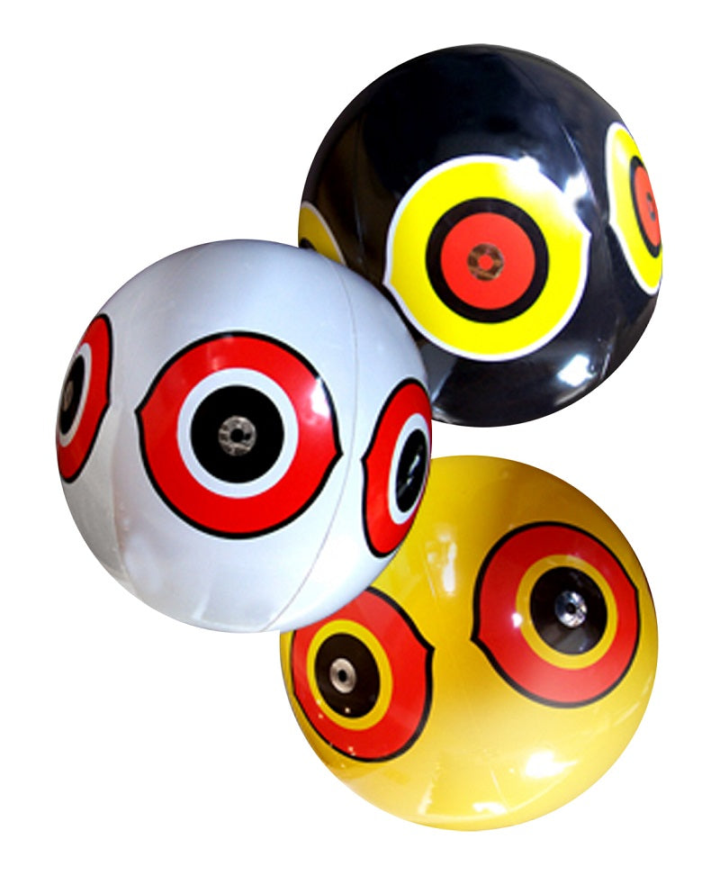 Scare eye ballon wit, per stuk