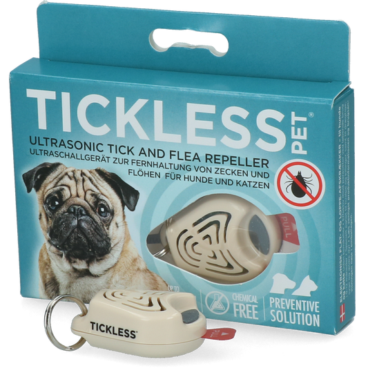 Tickless Pet minimaal 6 maanden bescherming Beige