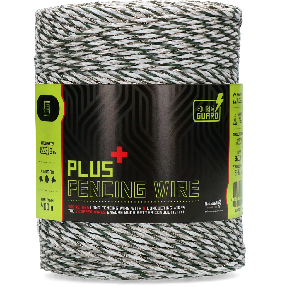 ZoneGuard Plus Afrasteringsdraad 3 mm 400 m