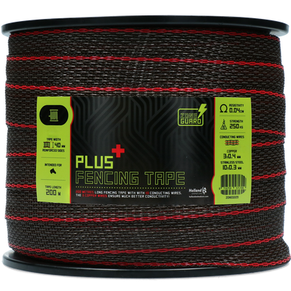 ZoneGuard 40 mm Plus afrasteringslint bruin 200 m