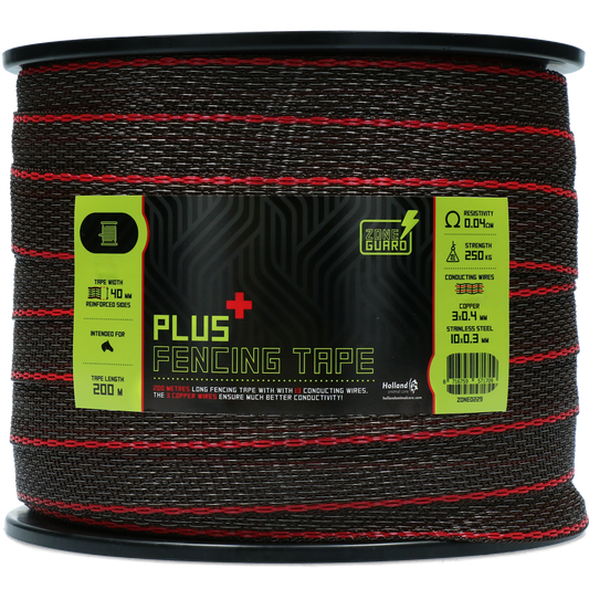 ZoneGuard 40 mm Plus afrasteringslint bruin 200 m
