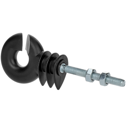 ZoneGuard Ringisolator zwart met moer (mdk)