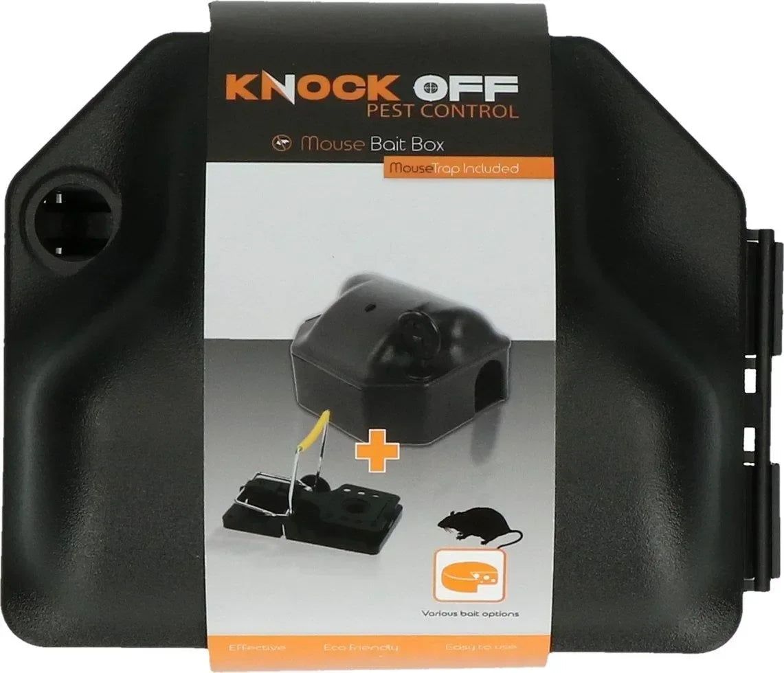 Knock Pestcontrol Voerdoos Muis incl. Sleutel + Muizenklem